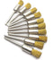 10Pcs Brass Wire Brushes Set, Pen Shape Polishing Wire Brushes with 1/8" Shank, Rotary Tools Accessories for Grinding