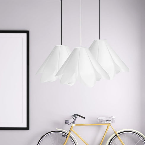 20.47X10.82In UKCOCO Lily Flower Lampshade Modern Woven Light Shade Decorative Cover for Home Floor and Table Lamps