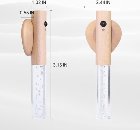 HAANGWAN Set 1, Closet Motion Sensor Night Light Indoor, Rechargeable Night Light Wall Sconce Wooden of Battery Powered