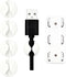 Ortarco Cord Cable Organizer Clips, 4 Pack Charging Wire Cable Holder With Power