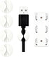 Ortarco Cord Cable Organizer Clips, 4 Pack Charging Wire Cable Holder With Power