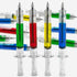 Multi-Color Syringe Pen, Writes in Black Ink, Nurse Pens, Office Supplies, 24 Pieces