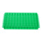 PATIKIL 96 Wells Tube Rack, 1pcs Double Panel Vial Rack for Microcentrifuge Tubes 0.2/0.5/1.5/2ml, Green