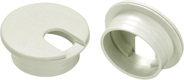 uxcell 2Pcs Cable Hole Cover - 1.38Inch/35mm ABS Desk Cable Wire Grommet for Office Computer Desk Organizer, Gray