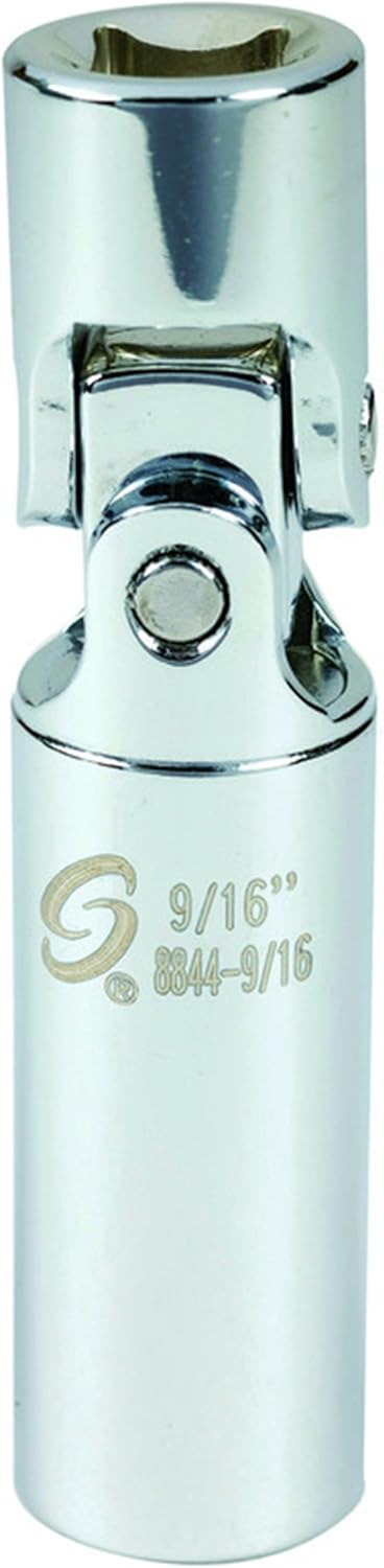 Sunex 8844 9/16 3/8-Inch Drive 9/16-Inch Universal Spark Plug Socket by Sunex Tools