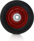 QWORK 2 Pack Premium Rubber Wheel, 6" x 1.5", 1/2" Axle, Hand Truck Wheel with Ball Bearing, Capacity up to 132 lbs