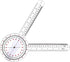 Goniometer 12 Inch, Transparent Orthopedic Angle Ruler for Physical Therapy and Body Measuring