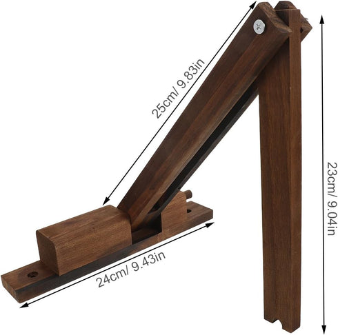 SEWACC Wall Mounted Hanging Lamp Bracket, Foldable Wood Sconce Lamp Holder for Pendant Light, Adjustable Angle Wall