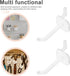 50pcs 5cm WOONEKY Plastic Pegboard Hooks Small Pegboard Organizer Hooks for Tool Storage Garage Wall Hanging Workbench