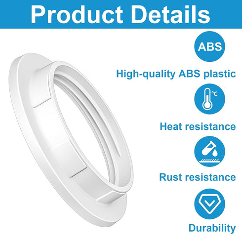 Aeaocvo 6 E27/E26, PCS Lamp Shade Ring for Plastic Light Socket Rings for Lamp Standard Base Holder White Retaining