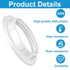 Aeaocvo 6 E27/E26, PCS Lamp Shade Ring for Plastic Light Socket Rings for Lamp Standard Base Holder White Retaining
