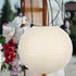 11.81 Inch White Round Paper Lantern Lampshade Hanging Paper Lanterns Ceiling Lampshade for Home Decor Wedding