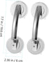 2pcs Silver Portable Grab Bars for Bathroom Easy Installation Weight Capacity for Seniors and Disabled Safe Support