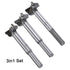 3Pcs Woodworking Hole Opener Drill Bit, 21mm+22mm+23mm Forstner Bits for Wood Hole Saw Drilling