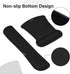 MOSISO Keyboard Mouse Pad Set, Large Gaming Mouse Pad with Wrist Rest & Coaster, Ergonomic Non-Slip Mousepad, Black