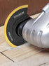 Kandishiex 2Pcs US Oscillating Saw Blades Bi-metal Titanium Coated Multitool Blades Semicircle Sharp Oscillating Blades