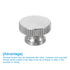 uxcell 4Pcs Knurled Thumb Nuts, M4 x D12mm x H8mm Stainless Steel Round Knobs for 3D Printer Parts, Silver