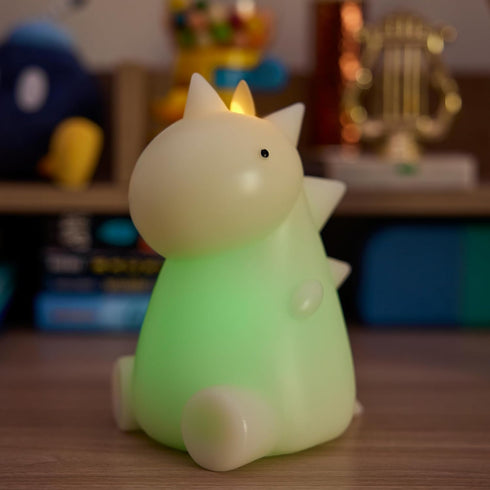 Luminara Flameless Dinosaur Figural Color Changing LED Candle, 5.7" x 6.7", Real