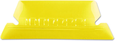 Pendaflex Hanging Folder Tabs, Clear Yellow, 2", 25 Tabs and Inserts per Pack (42 YEL)