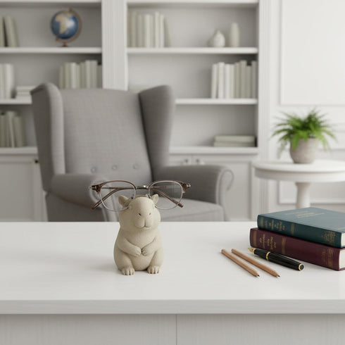 YcaeyLnaR Capybara-Shaped Eyeglass Spectacle Holder | Eyewear Organizer Frame Stand for Home, Office, Desk & Nightstand
