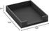 Leather Letter Tray, THIPOTEN Elegant Desk Organizer for Office Supplies, Mail, Paper, File, Magazine (Black)