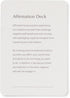 Mal Paper Affirmation Card Deck - 52 Pack for Mindfulness Challenge, Meditation Tools, Inspirational Cards, Gratitude