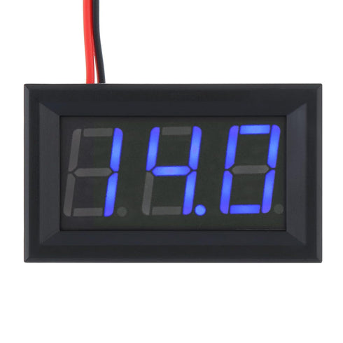 5 Pack DC 5-120V Digital Mini Voltmeter, 2 Wire 0.56 inch LED Display Panel for Motorcycle Battery Monitor