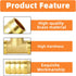 GASHER 10 Pieces Brass Hose Barb Tee, 3-Way Hose Fitting (1/4" x 1/4" x 1/4")