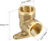 uxcell Brass Pipe Fitting 90 Degree Drop Ear Elbow G1/2 Female X G1/2 Female, 2pcs