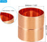 PATIKIL 1-3/4 Inch ID Copper Coupling Fittings, 2 Pcs Rolled Tube Stop Straight Pipe Fitting Welding Joint for HVAC Air Conditioning Plumbing Refrigeration