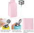 3pcs Solvent Alcohol Dispensers 250ml (8.5oz) Push Down Pump with Sealing Stainless Steel Lid, Pink