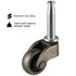 Skelang 1", 360Lbs Swivel Stem Caster Zinc Alloy Caster with Socket, Caster Wheel Replacement for Coffee Table, Chest