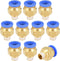 uxcell Straight Pneumatic Push to Quick Connect Fittings G1/8 Male x 8mm Tube OD, 8 Pcs