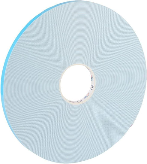 Double Sided Foam Tape PE, Glazing Tape - 3/4 x 1/16 x 164 feet (50 m) - 1 Unit, White