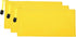 PATIKIL Waterproof Zipper File Bags, 3 Pack A6 Document Holders Pencil Pouch for Office, Yellow