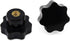 OCR 10Pcs M6 7 Star Knob - Knurled Thread Clamping Knob, Black Plastic Screw-On Star Knob Handle