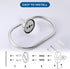Towel Ring for Bathroom, Chrome Towel Bar Hangers Wall Mount, Stainless Steel Hand Towel Holder, Modern Round Towel