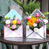 BBJ WRAPS Flower Arrangement Boxes Floral Envelop Box, 5 Counts 8x2.8x5.7 Inch (Assorted Patterns)