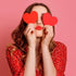 60 Pcs Red Heart Cutouts Paper Valentine's Day Heart Shape Cut-Outs Confetti Table Decorations Heart Die Cuts