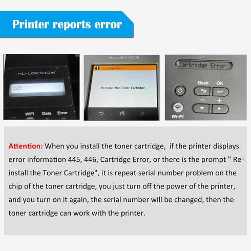 TN830 TN-830 Compatible Toner Cartridge Black Standard Capacity for Brother Printer HL-L2400D L2405W L2420DW L2460DW