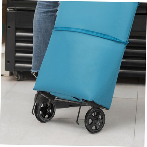 Ipetboom 2pcs Heavy Duty Grocery Trolley Replacement Wheels Black Rolling Cart Casters for Shopping Basket Carts