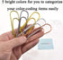HAHIYO Extra Large Paperclips 4" (100mm), 25 Pack Sturdy Vinyl Coated in Assorted Colors