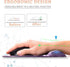 Ergonomic Mouse Pad with Wrist Support - Comfortable Gel Mouse Pad with Non-Slip Rubber Base for Office & Home + Cup
