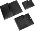 QWORK Multi-Sized Magnetic File Holder Set, 6 Pack Black Polypropylene Organizers with Magnetic Back – Versatile Storage for Home and Office