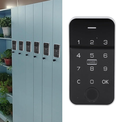 generic Electronic Smart Cabinet Lock with Fingerprint and Touch Keypad, Digital Security Keyless for Cabinet, Locker