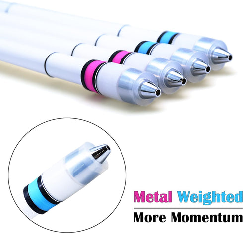 Ivan Emboss Mod Spin Pen - Blue & Pink Grip for Beginners