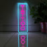 Dimmable Dimmer Friends,16x5.9in(Ice Tattoo Neon Sign,LED Reusable Neon Signs,Arylic Ice Blue Tattoo Shop Sign