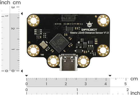 8x8 3D RP2040 VL53L7CX 64-Pixel 3.5m 60 I2C/UART/USB-C ESP32 Matrix ToF Distance Sensor | Onboard & | Depth Imaging |