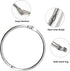 FavorFishFans (1.0In/30PCS) Metallic Loose Leaf Binder Rings, Nickel Plated, for Flash Cards Rings, Office Book Rings