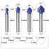 4PCS 90 1/4-Inch Set Wolfride Degree V Groove Router Bit Shank V Cut Router Bit